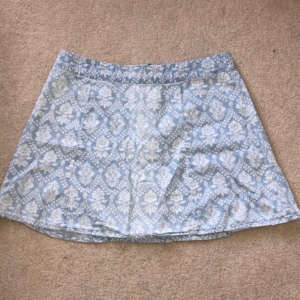 Short denim shirt